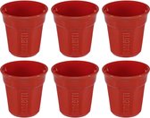 Bialetti Espressokopjes set rood 6-delig