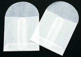 Pergamijn Envelopjes 7x7cm (100 stuks) | pergamijn zakjes | glassine zakjes