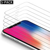 Screenprotector Glas - Tempered Glass Screen Protector - 5X Geschikt voor: Apple iPhone XS Max