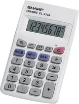 Sharp EL-233SB calculator Desktop Financiële rekenmachine Grijs