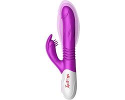 TipsToys Vibrator Dildo's Trust Rico - Clitoris Gspot Tril functie en Verwarming Paars