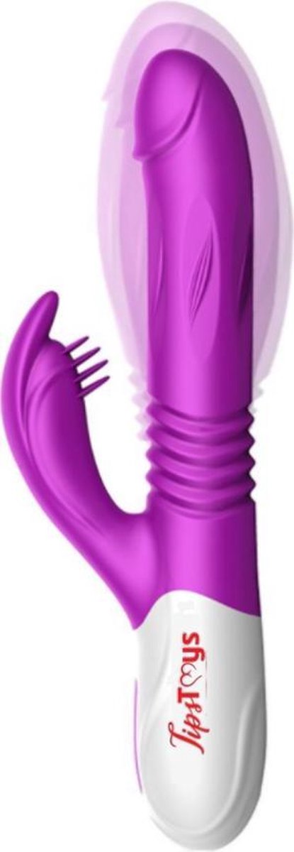 Goedkoopste TipsToys Vibrator Dildo's Trust Rico - Clitoris Gspot Tril functie en Verwarming Paars