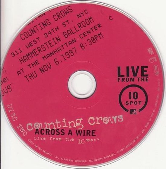 Across A Wire-Live In New York - Counting Crows