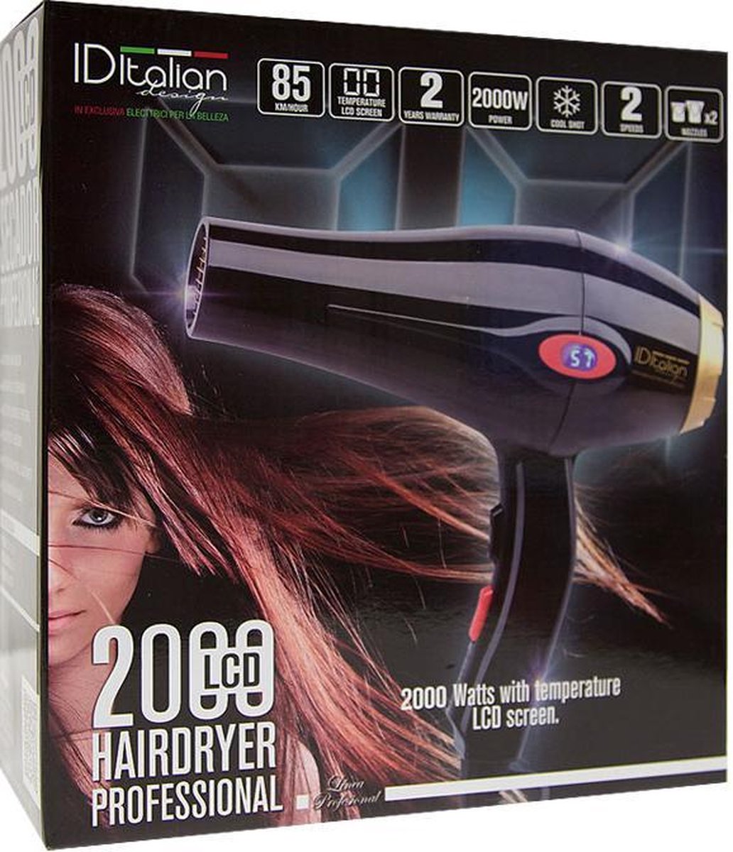 IDItalian2000LCD professional Hairdryer