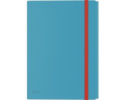 Leitz Cosy PP 3-Klepsmap  - Map Met Vak  - Mappen voor A4 Documenten  - Ideaal voor Thuiskantoor/Thuiswerken - Sereen Blauw