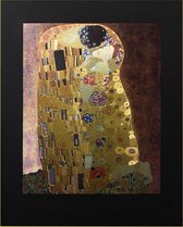 Decor Art Amsterdam Poster - Kiss By Klimt Metallic Gravure Light Effect - 46 X 34 Cm - Multicolor