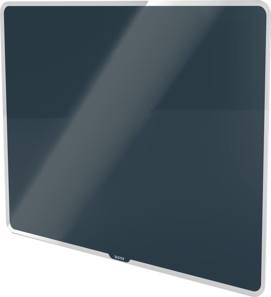 Leitz Cosy Glazen, Magnetisch Whiteboard Met Montageset - Glassboard Inclusief Microvezeldoek,  Uitwisbare Marker Met Wisser - 800x600mm - Fluweel Grijs Met - Leitz
