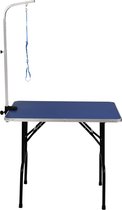 Cozytrix trimtafel inklapbaar verzorgingstafel voor honden en katten, met verstelbare lus, blauw