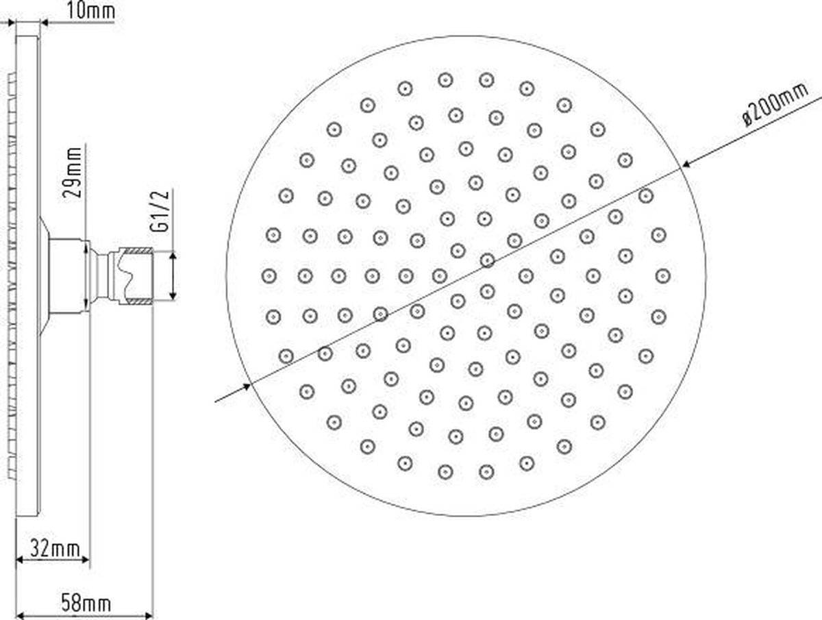 RVS Douchekop SD151 bol
