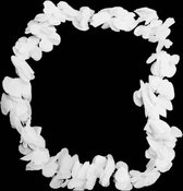 Hawaii krans - Hawaii - Hawaii slinger - Hawaii verkleden - Wit - Set van 6 stuks