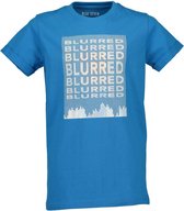 Blue Seven Shirt  'Blurred Vision' Cyaan Maat 140