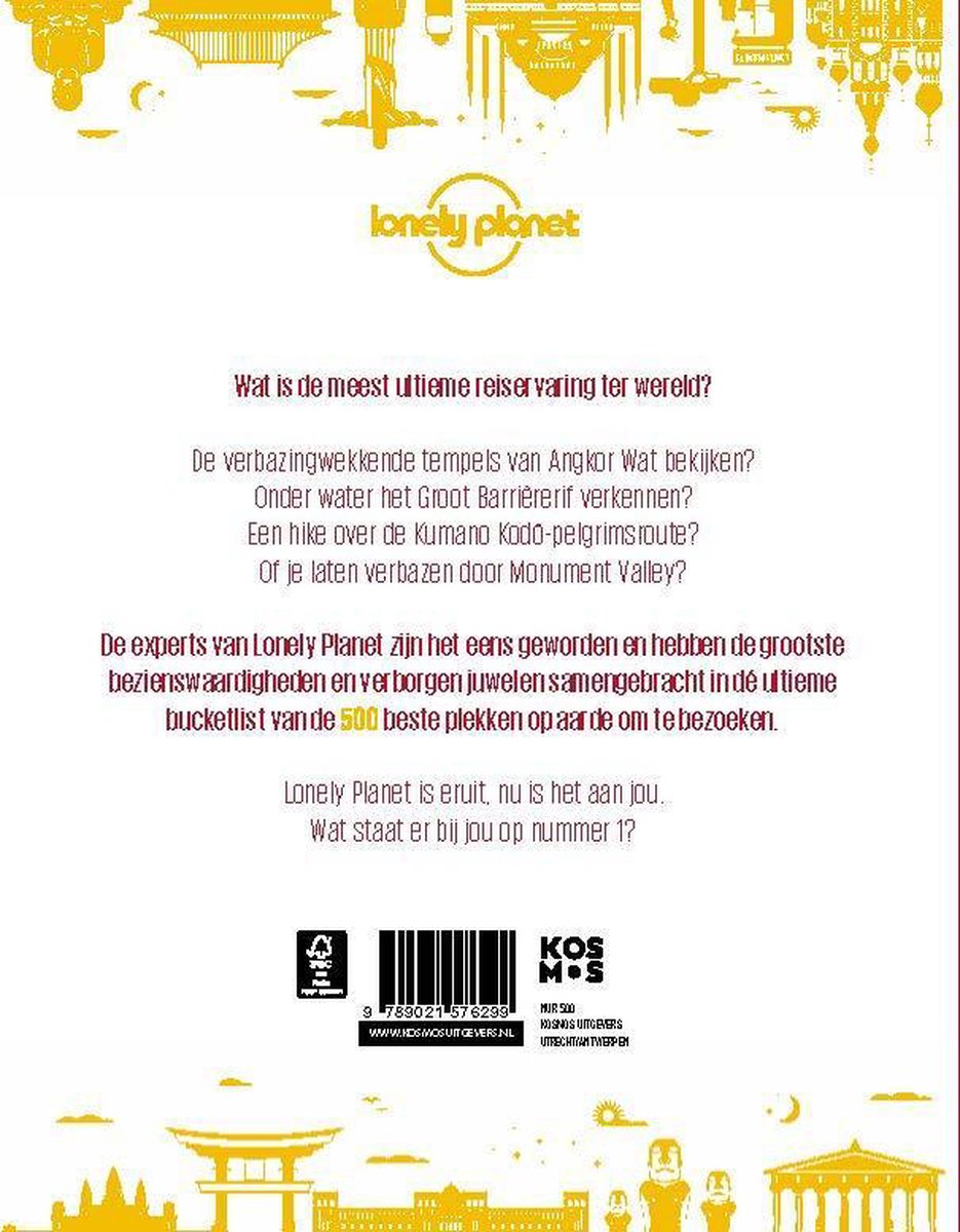 Lonely planet - Ultieme bestemmingen - back cover