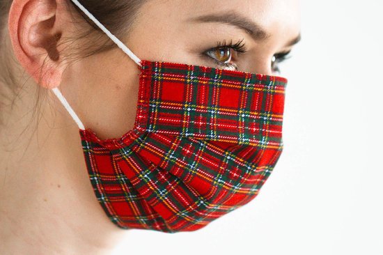 Mondkapje wasbaar - Scottish Pattern - Herbruikbaar mondkapje - Stoffen mondmasker - Mondkapje Katoen - Niet-medisch mondkapje