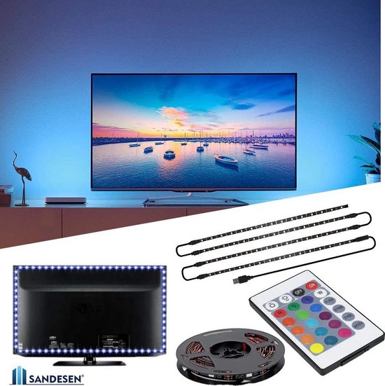 Zin Bemiddelen Verder LED-tv achtergrondverlichting, van 40 tot 60 inch HDTV Neon Verlichting  met... | bol.com