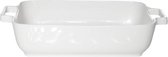Witte ovenschaal 24 x 19 x 6 cm - Rechthoekig - Klassieke braadsledes - Ovenschotel schalen - Bakvorm/braadslede