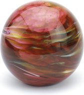 Urn / Mini Urn - Urn Bol Marble rood 1,5L - Urn voor as - Urn Hond - Urn Kat - Urn Glasobject - Urn Kunst - As-Gedenkstuk - Glasurn