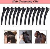 12x Kappers haarklemmen | Zwarte haarclips| Stevige Haarklem| Professionele Haarklemmen