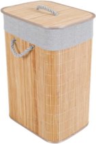 Bamboe wasmand - Wasmand - Was - Gemaakt van natuurlijke producten - Met deksel - Opbergmand - Mand