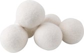 6 Stuks Wollen Wasdroger Ballen - 100% Wol - Wasverzachter Droger Ballen Schapenwol Wasbol Wasbollen Wasdrogerballen - Natuurlijk Materiaal