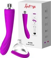 TipsToys Vibrator Zuigkracht - Clitoris Gspot Stimulator - Pomp Sex Toys Paars