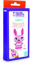 DIY Diamond Painting Sticker Set | Diamond Strass - roze konijn