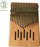 Bambae Kalimba Set - Mahoniehouten Duimpiano - Vinger Instrument- Muziekinstrument - Percussie - Complete set met hoes, stemhamer, stickers en doekje