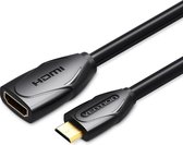 Vention Mini HDMI naar HDMI Verlengkabel - Mini HDMI Kabel naar HDMI - 1 Meter