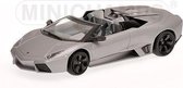 The 1:43 Diecast Modelcar of the Lamborghini Reventon Roadster of 2010 in Matt Grey. This scalemodel is limited by 1440pcs.The manufacturer is Minichamps.This model is only online available.