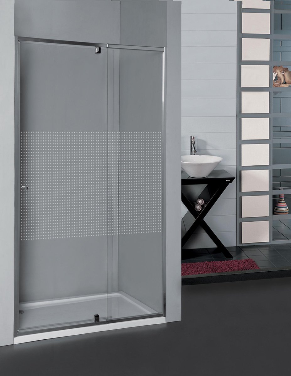 Allibert Priva Verstelbare Zwaaideur 78-91x190cm Kleine Vierkantjes