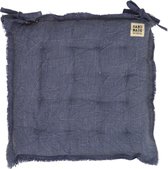 Stoelkussen 40x40cm Donker blauw prijs per 2 stuks