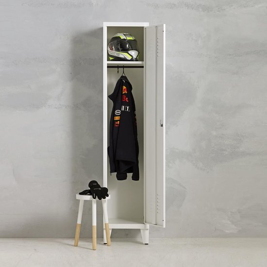 Metalen locker kast - vintage - retro - hang en leg - 194x40x50 - VLS-201
