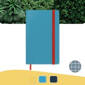 Leitz Cosy Notitieboek A5 Soft Touch Geruit - Notitieboek Hard Cover - Ideaal voor Thuiskantoor/Thuiswerken - Sereen Blauw