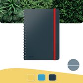 Leitz Cosy Notitieboek B5 Soft Touch Gelijnd - Notitieboek Hard Cover - Spiraalgebonden - Voor Kantoor En Thuiswerken - Fluweel Grijs - Ideaal Voor Thuiskantoor