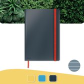 Leitz Cosy Notitieboek B5 Soft Touch Gelijnd - Notitieboek Hard Cover - Fluweel Grijs - Ideaal Voor Thuiswerken/Thuiskantoor