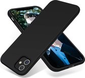 Siliconen telefoonhoesje geschikt voor Apple iPhone 12 Pro Max Hoesje Zwart