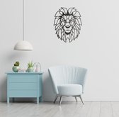 Drart - Metalen leeuw 60 cm x 50 cm - metalen wanddecoratie - metal lion