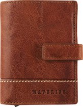 Maverick MONTANA - Super Compact - Creditcardhouder - Pasjeshouder - RFID - Cognac