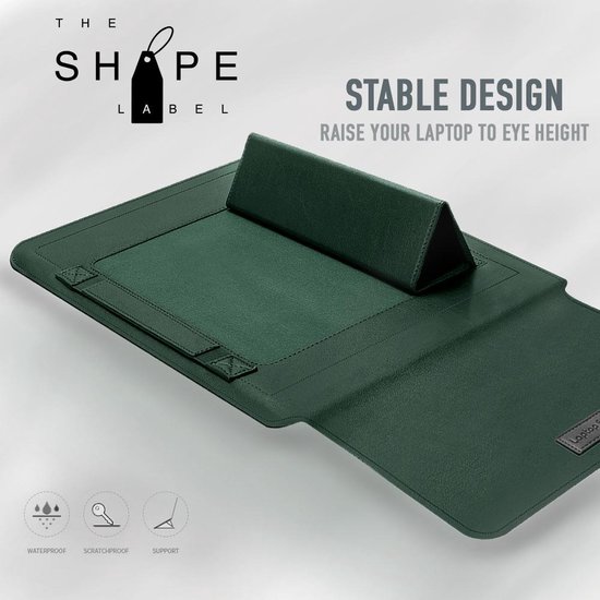 The Shape Label ™ - Housse en cuir pour ordinateur portable 12