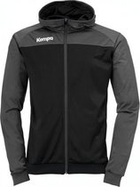 Kempa Prime Multi Jacket kinderen - sportvest - zwart/grijs