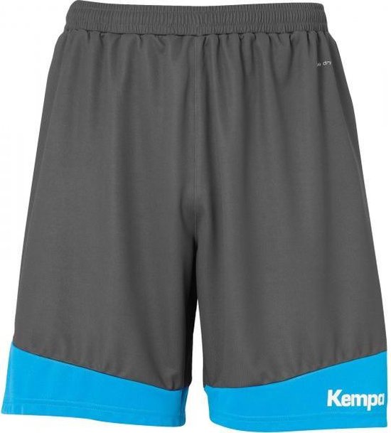 Kempa Emotion 2.0 Short Antraciet-Kempa Blauw Maat S