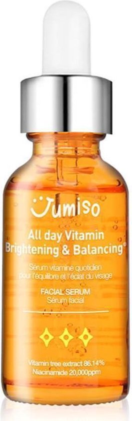 Jumiso All day Vitamin Brightening Balancing Facial Serum 30ml. Against bol