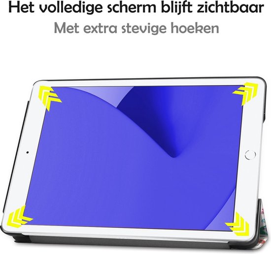 Housse adaptée pour iPad 10.2 2020 Housse de Luxe Case Book Case - Coque adaptée pour iPad 8 Case Cover - Papillons