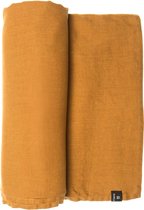 Himla Linnen Sunshine tafelkleed – 145 x 250 cm - Amber