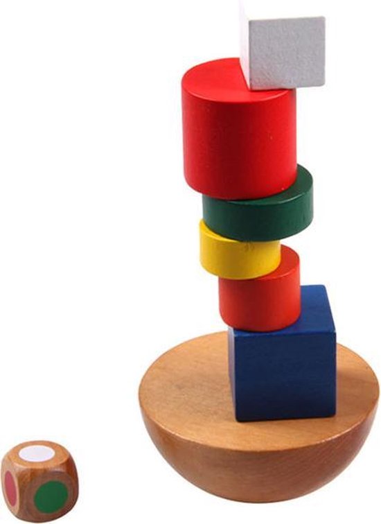 Montessori Houten bordspel, 42 kleurrijke houten eetstokjes, dobbelstenen, wiskunde en fijne motoriek, bordspeelgoed voor 3, 4, 5, 6 jaar, educatief speelgoed, reisspel