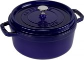 Staub cocotte - rond - 24 cm - donkerblauw