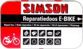 reparatiedoos E-bike aluminium rood/wit 14-delig