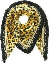 Sjaal 'Leopard Luxury' Luipaardprint Camel