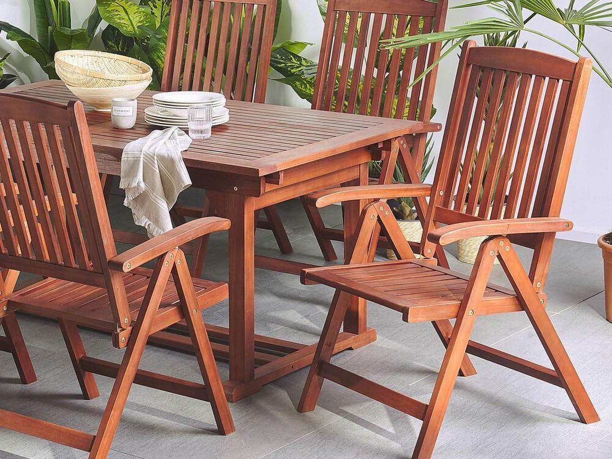 BRUBAKER Balkonset Toscane met tafel en 4 stoelen, weerbestendig
