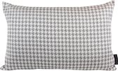 Sierkussen - Jacquard Pied De Poule Grey - Grijs - 60 Cm X 40 Cm