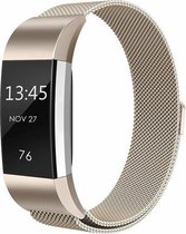 Fitbit charge 2 milanese band - vintage goud - ML  - Horlogeband Armband Polsband